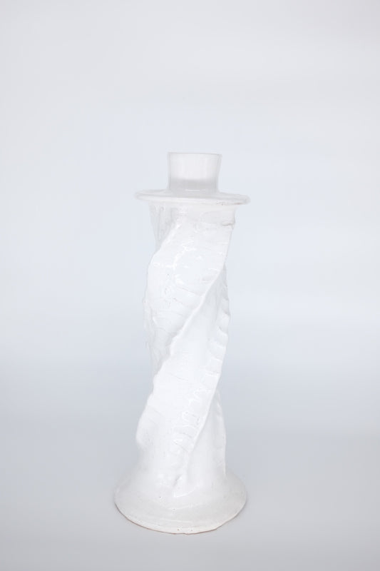 Kerzenständer Twist (weiß)
