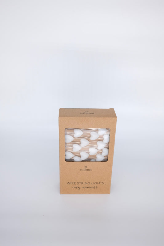 Lichterkette mit Herzen (In- & Outdoor)